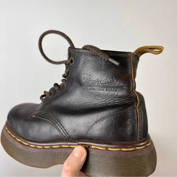 Dr. Martens Brown Combat Boots - Picture 6 of 9